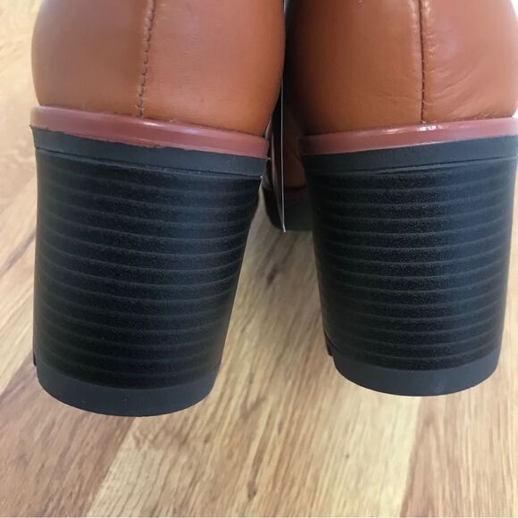 NATURALIZER Verney Brown Leather Chelsea Boot Lug Sole Weatherproof Size 9.5 New - Picture 7 of 15